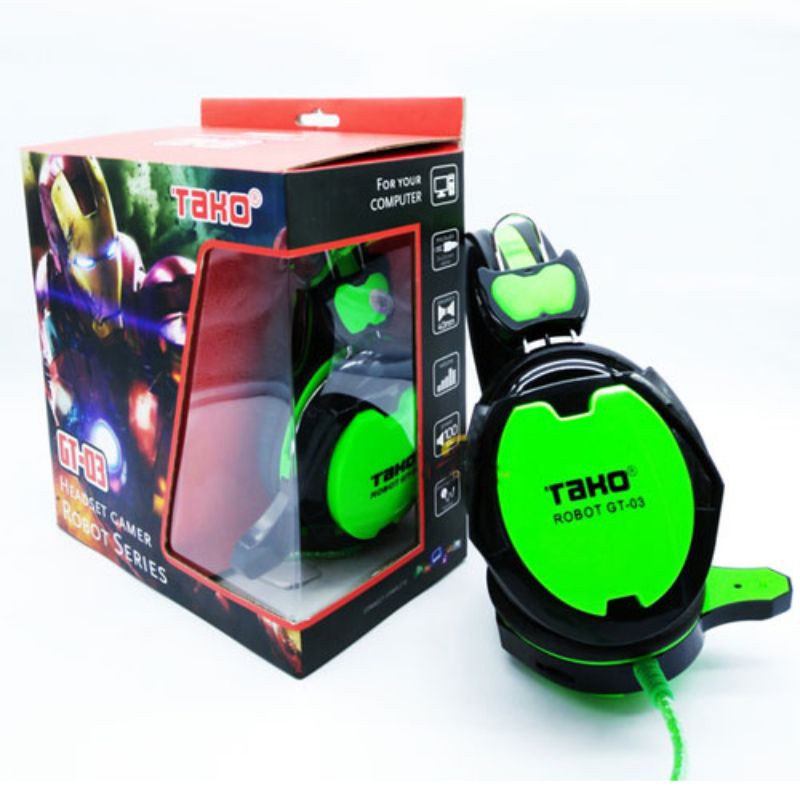 Tai Nghe Gaming Tako Robot GT-03 - Hàng Chính Hãng | BigBuy360 - bigbuy360.vn