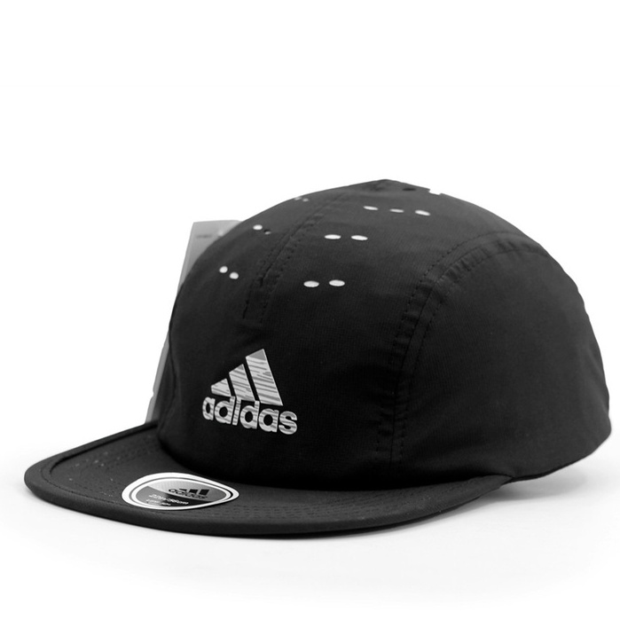Nón SNAPBACK LOGO ADIDAS xám viền đen, chất vải Hàn Quốc cao cấp, phối lưới thoáng mát