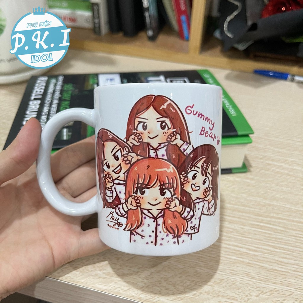 Cốc Sứ In Hình BLACKPINK Phong Cách Chibi Cực Dễ THương - QUÀ TẶNG K-POP