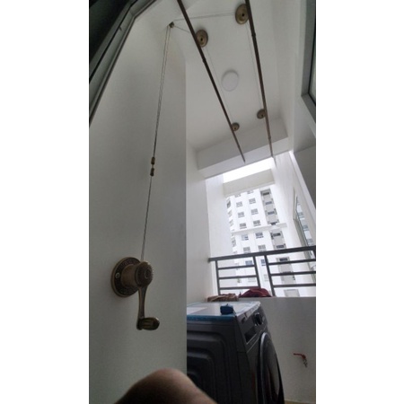 Giàn phơi thông minh Hoà Phát H009 thanh phơi dài 2 Mét, tải trọng 60kg