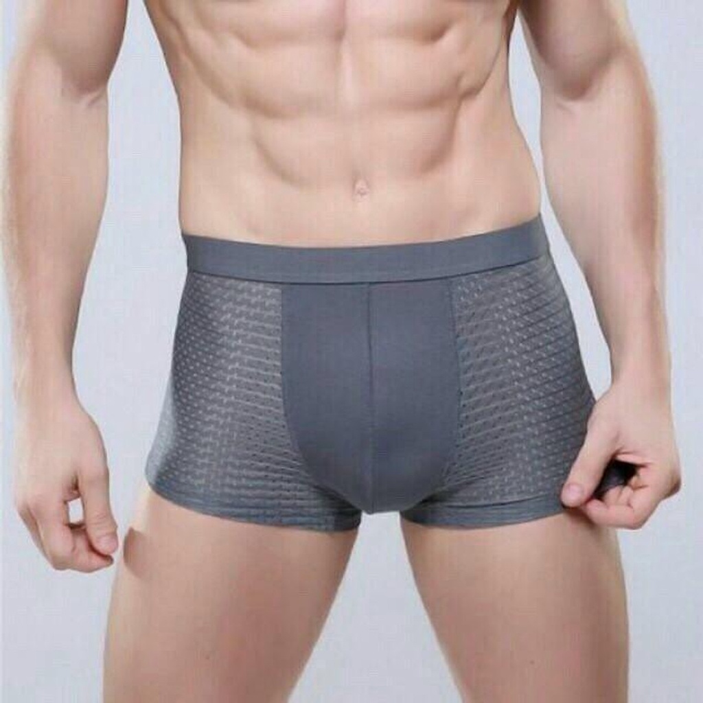 Sét, Hộp 4 quần lót thông hơi Nam Boxer Brief Khử mùi J. Er Bu Fan 3.0 vải Cotton Co giãn