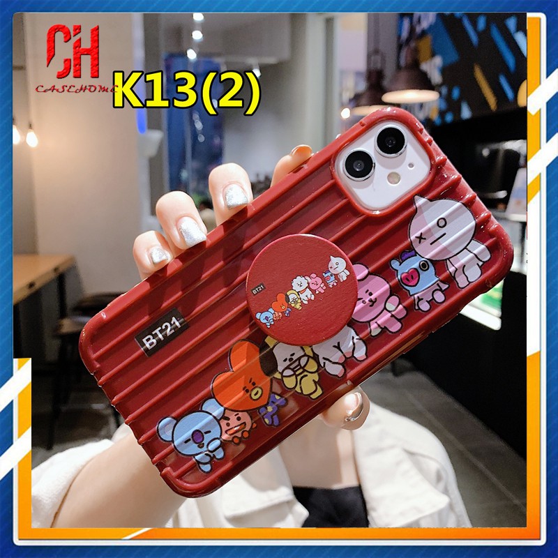 Ốp điện thoại in hình BTS BT21 hoạt hình cho IPhone 7 Plus 11 6 6S 8 Plus 12 mini 12 pro max X Se 2020 6SPlus 7Plus 6Plus 8Plus XS