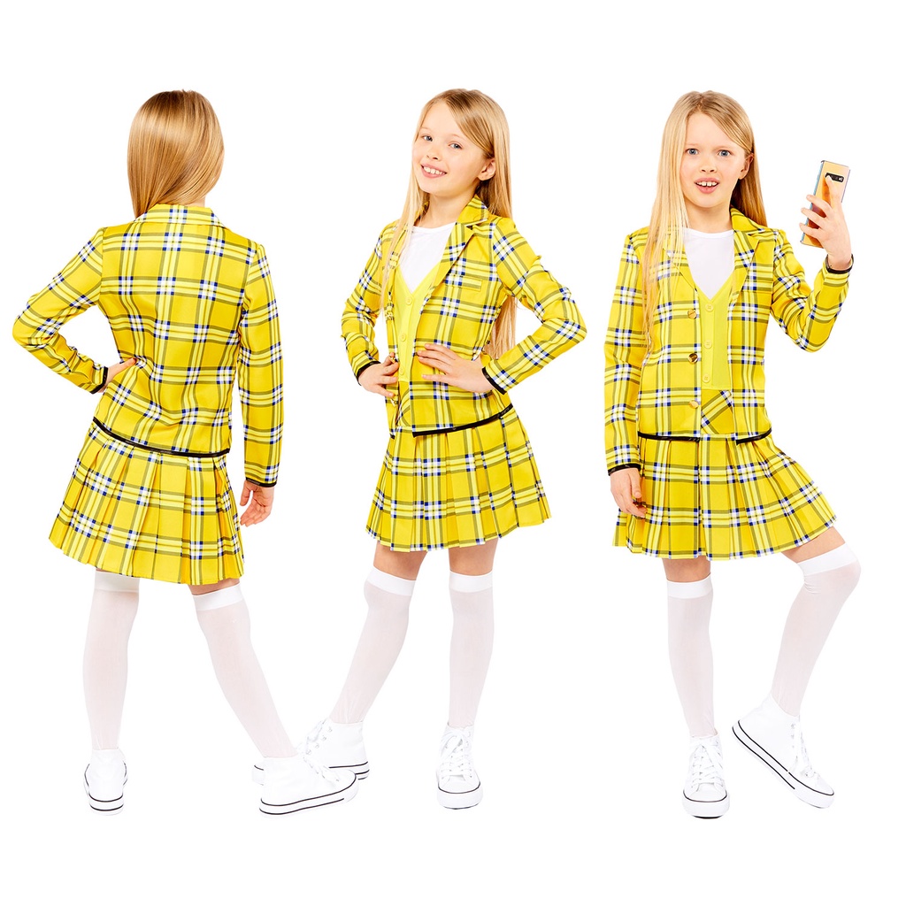 Váy Cher Horowitz trong phim Clueless - Váy nữ sinh nổi tiếng nhất lịch sử phim ảnh cho bé hóa trang Halloween