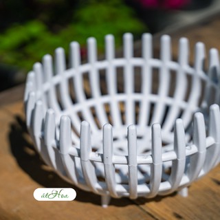 Chậu trồng lan Rổ bí phi 23cm (Dày, đẹp)