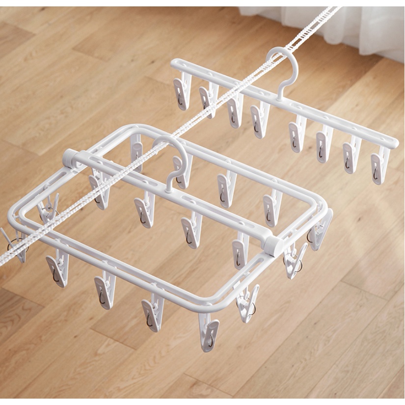 Móc Kẹp Đôi/ Đơn Phơi Quần Áo, Đồ Baby, Tã, Đồ Nhỏ, Quần Lót Nam Nữ Cao Cấp Đa Năng Tiện Dụng