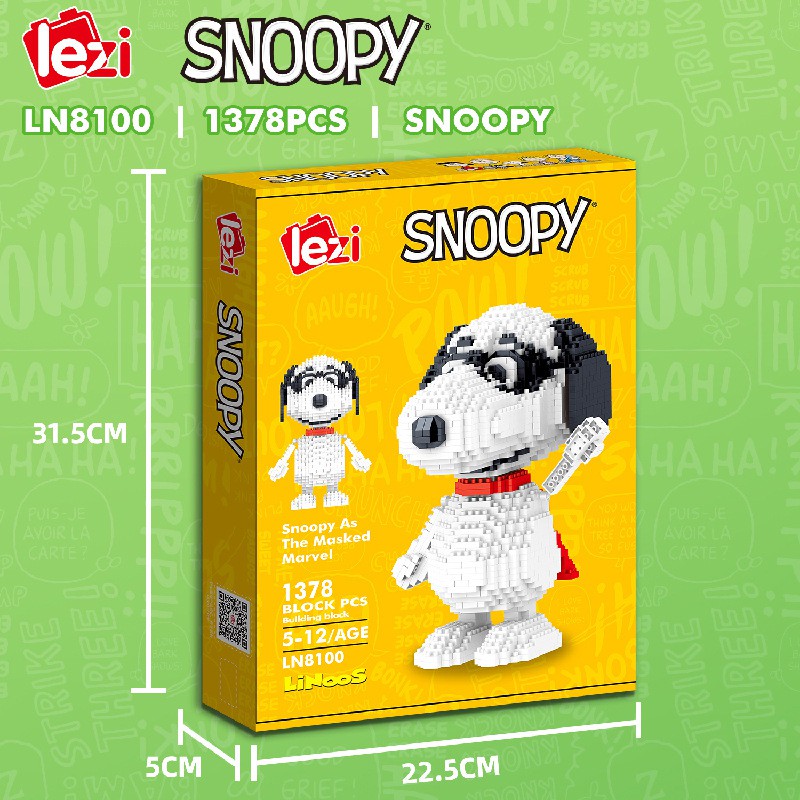 Bộ Đồ Chơi Lắp Ráp Lego Hình Chú Chó Snoopy Đáng Yêu