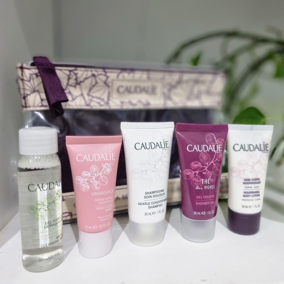 SET 5 MÓN Caudalie Travel Kit Pháp - SET DU LỊCH TẮM GỘI, DƯỠNG DA