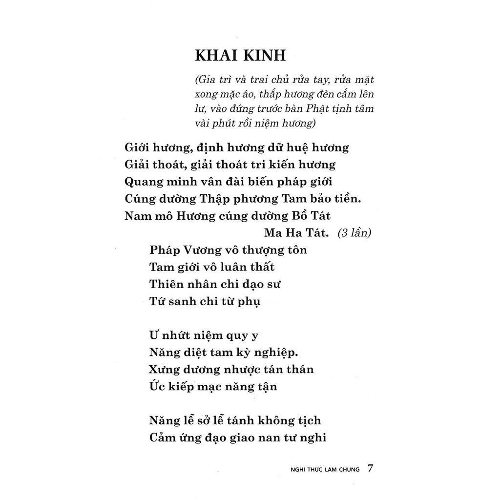 Sách Nghị Thức Lâm Chung