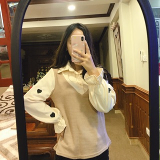 Áo kiểu + áo len