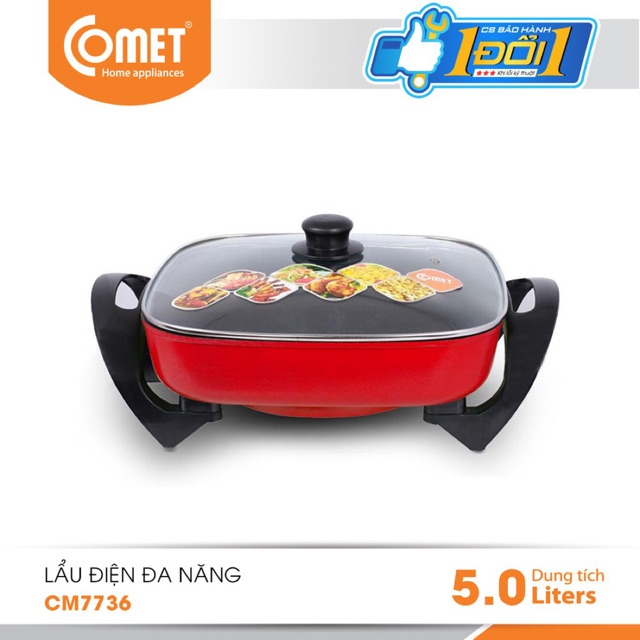 Chảo lẩu điện đa năng 5L COMET - CM7736