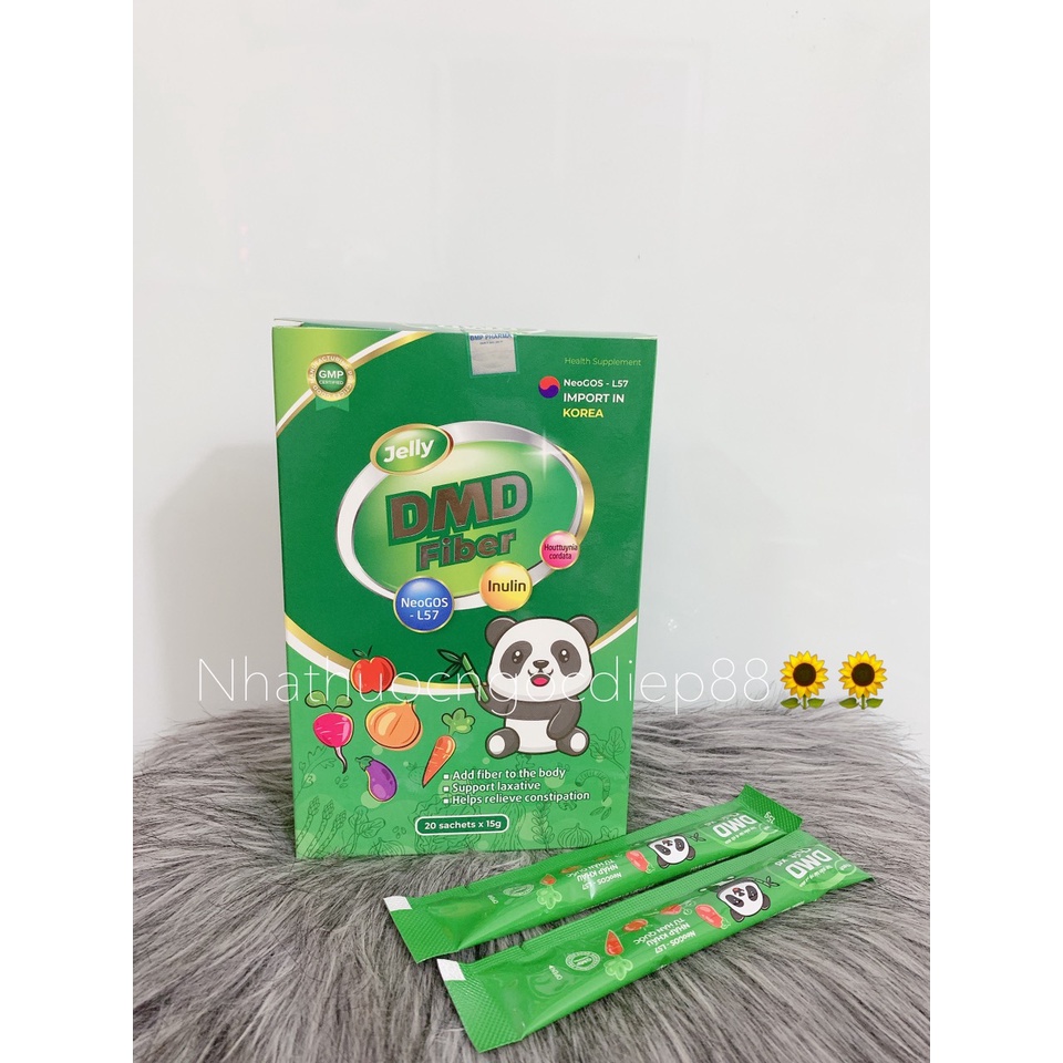 Thạch Chất Xơ DMD - Giúp Nhuận Tràng Giảm Táo Bón Cho Bé - Hộp 20 cái