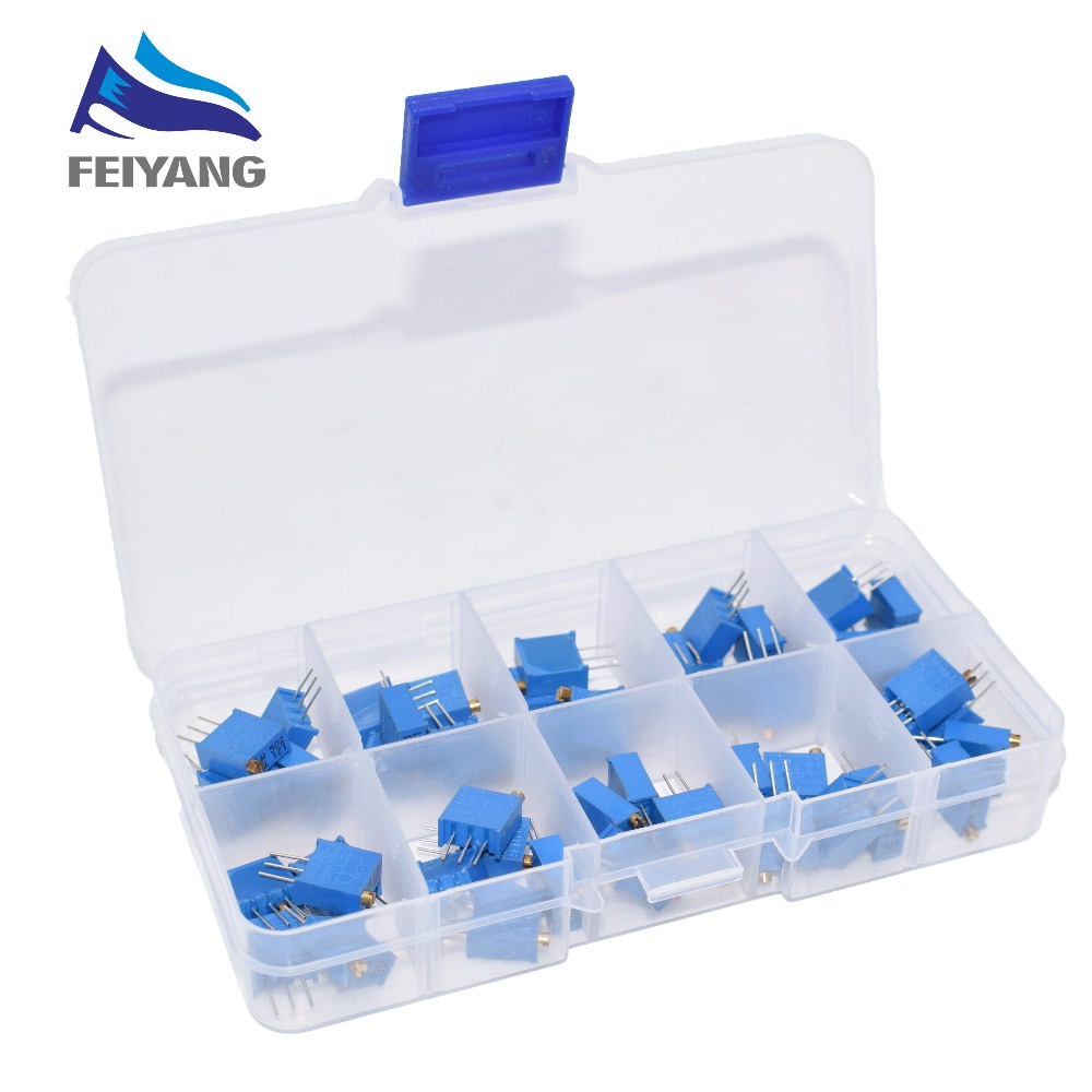 Bộ 50 Biến Trở 3296W 500R 1K 2K 5K 10K 20K 50K 100K 200K 1M
