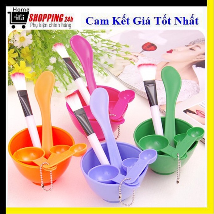 Bộ bát trộn đắp mặt nạ bằng nhựa, chăm sóc da, làm đẹp cho các chị em phụ nữ