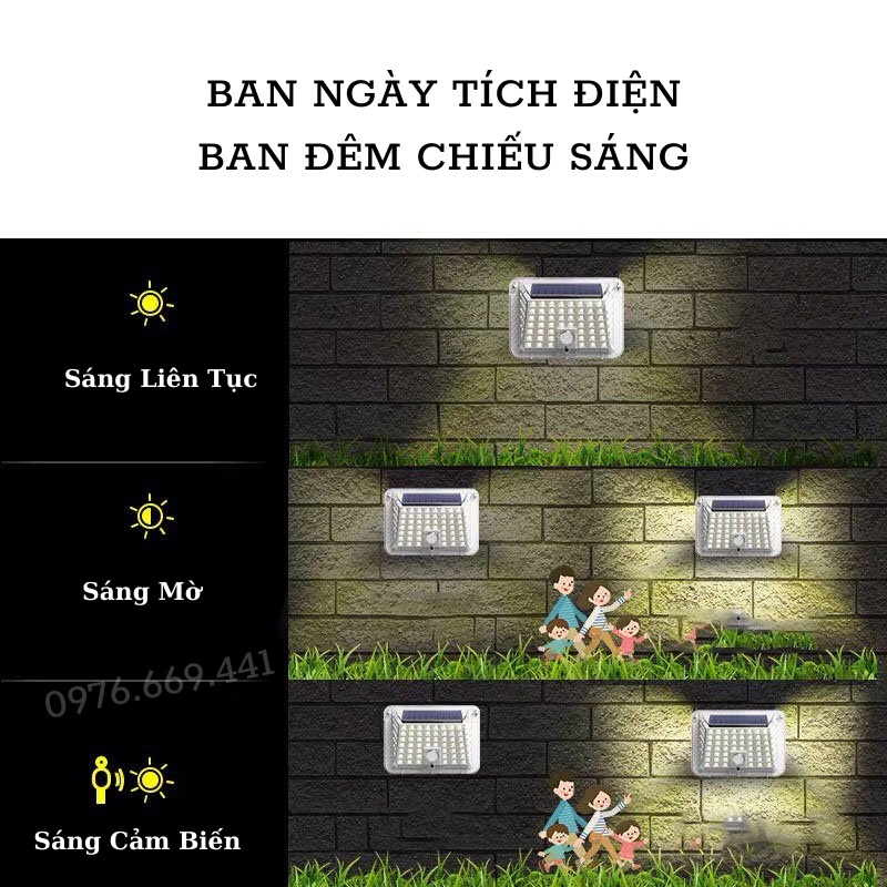 Đèn Năng Lượng Mặt Trời Cảm Biến Chuyển Động Tự Động Bật Tắt Khi Có Người Đèn Ngoài Trời Chống Thấm Nước Rọi Ray Asaki