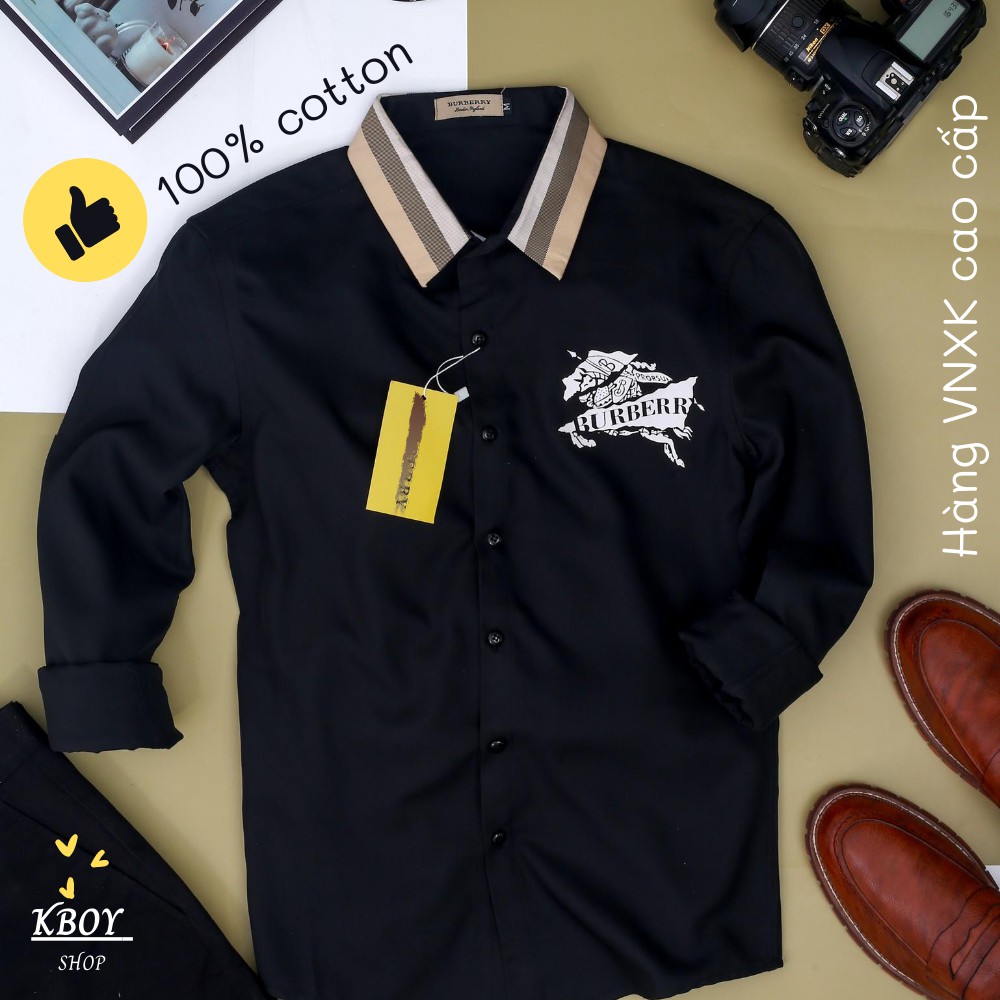 Áo Sơ Mi Nam Tay Dài [𝐅𝐑𝐄𝐄 𝐒𝐇𝐈𝐏]Áo sơ mi 2 màu TRẮNG ĐEN vải mềm mịn, thoáng mát basic trẻ trung - F099