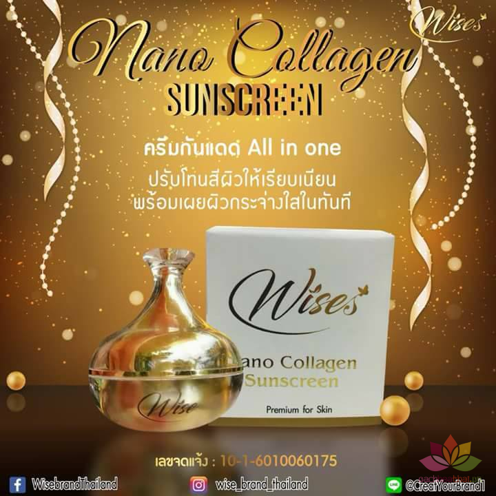 Kem chốnǥ Nắng Wise Nano collągen Sunscreen Thái Lan