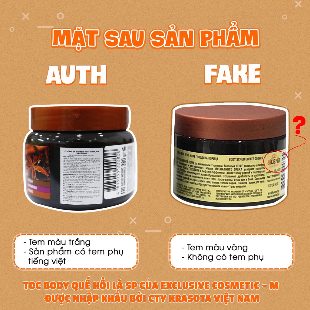 Tẩy Da Chết Toàn Thân Quế Hồi Nga Hũ 380g