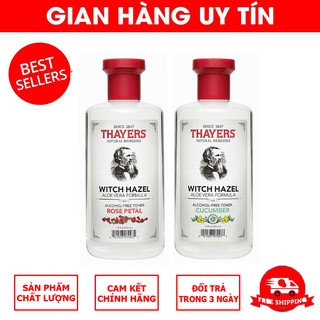 NƯỚC HOA HỒNG THAYERS ALCOHOL FREE WITCH HAZEL TONER