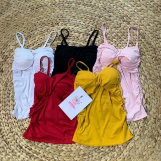 Áo kiểu vải thun áo hai dây có mod ngực
