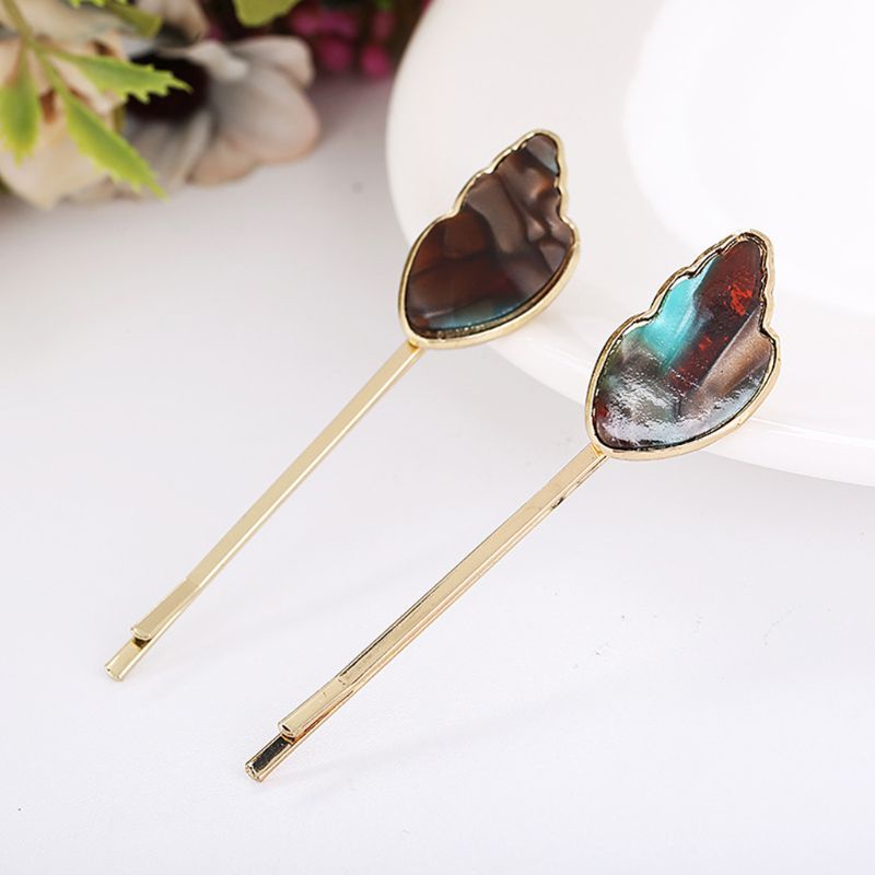 Kẹp Tóc Hình Đôi Cánh Bằng Kim Loại Thiết Kế Tối Giản Cho Nữ