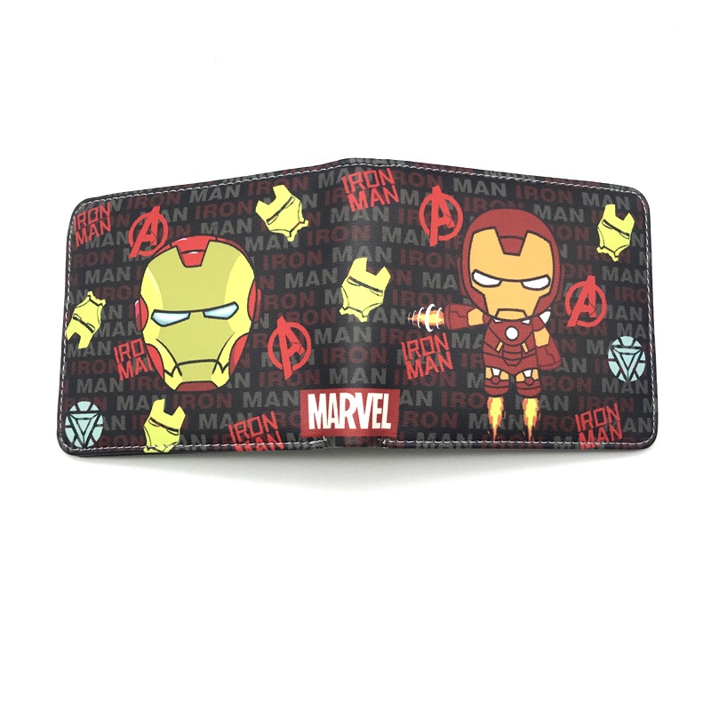 Ví gập ngắn in hình siêu anh hùng Marvel thời trang cho nam