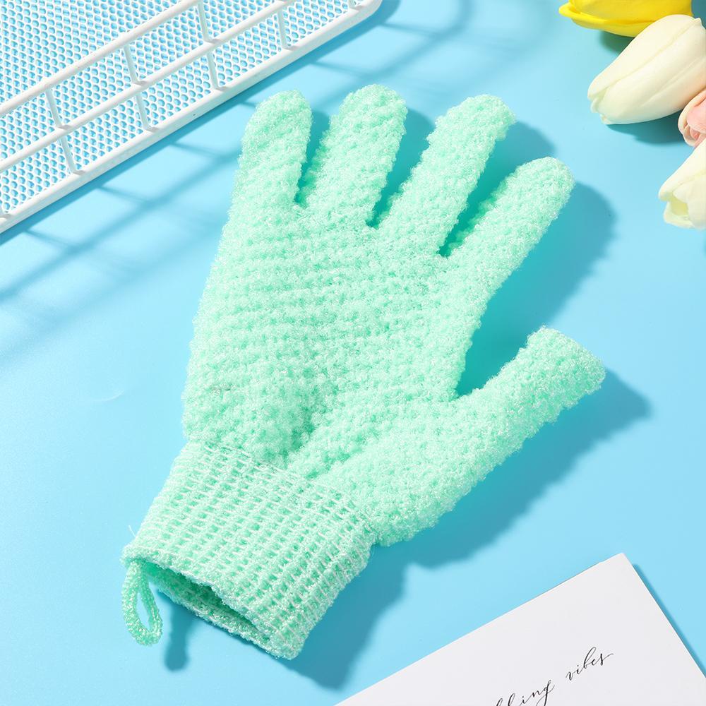Găng Tay Tắm Năm Ngón Tẩy Tế Bào Chết Dày Hai Mặt Mềm Mại
