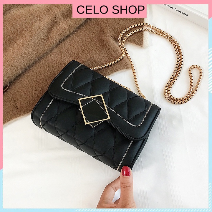 Túi xách nữ đeo chéo dây xích thời trang Celo Shop cầm tay công sở sang trọng phong cách