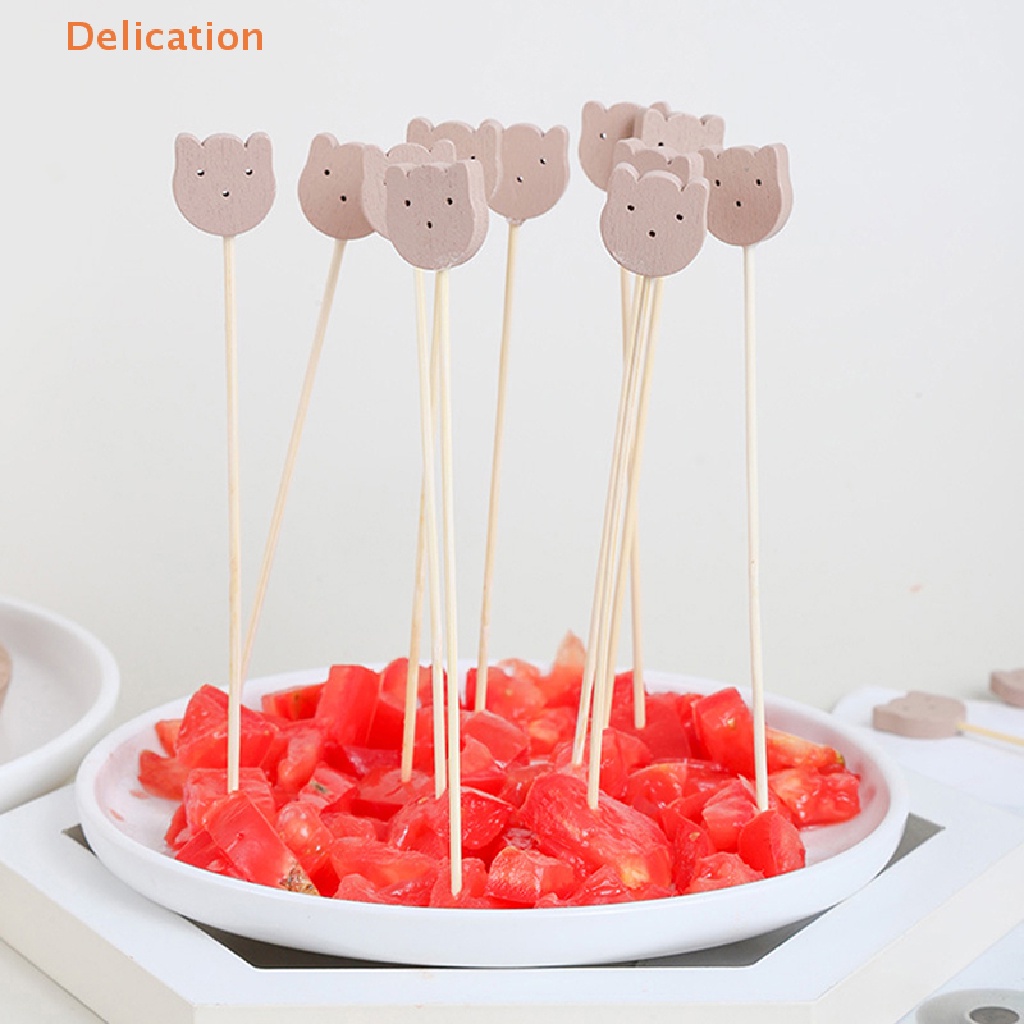 Set 100 Xiên Trái Cây Hình Gấu Dùng Trang Trí Tiệc