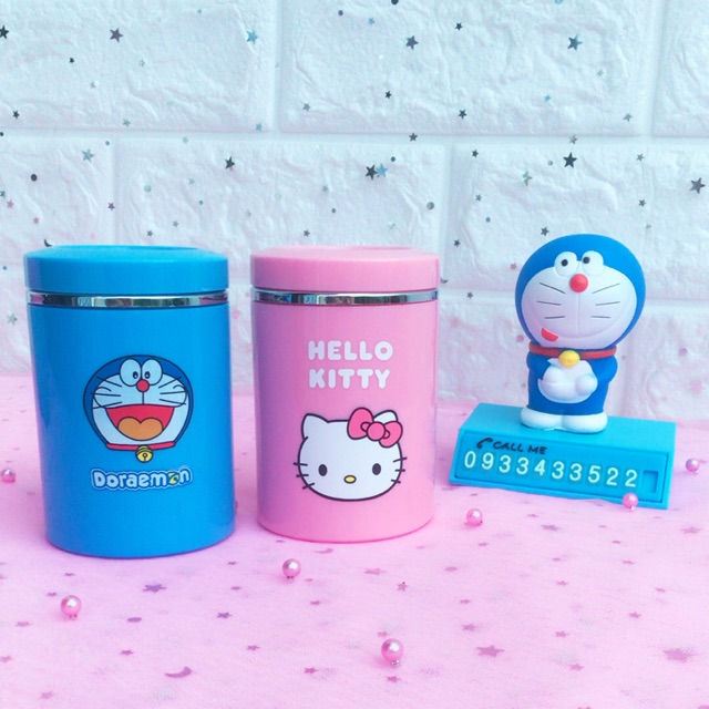 GẠT TÀN THUỐC CÓ ĐÈN LED DORAEMON HELLO KITTY