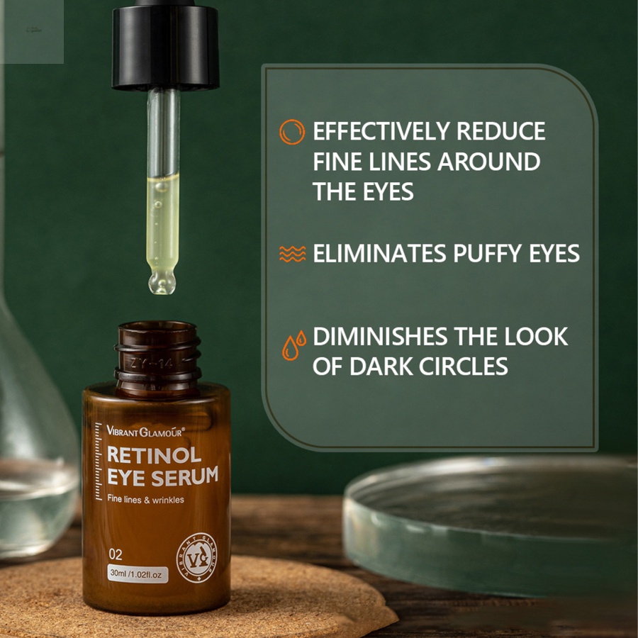 Serum Dưỡng Da Mắt VIBRANT GLAMOUR Chứa Retinol Dưỡng Ẩm Săn Chắc Da Và Chống Lão Hóa