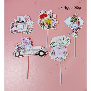 Set nước hoa nữ điệu đà trang trí bánh cho các nàng