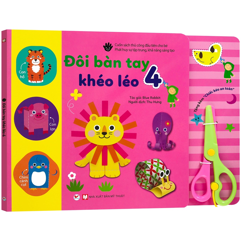 Sách - Đôi Bàn Tay Khéo Léo 4 (5+) Tặng kèm Chiếc kéo an toàn