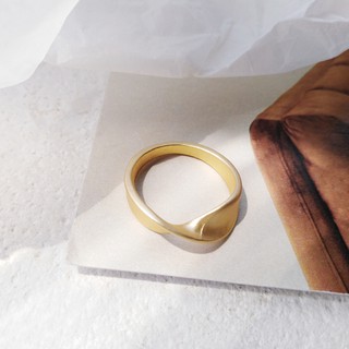 Đơn Giản Phong Cách Hồng Kông Sang Trọng Nhẫn Nữ Retro Matte Họa Tiết Chỉ Số Ngón Tay Nhẫn Hợp Thời Trang Chung Vòng Đuôi 0511-9