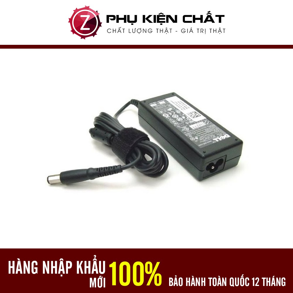 Sạc cho Laptop Dell 19.5V 3.34A 65W chân kim To 7.4 x 5.0mm Hàng Nhập Khẩu Bảo Hành 12 Tháng + Tặng Dây Nguồn 1,5M !