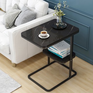 Bàn trà góc 2 tầng để cạnh ghế sofa hoặc cạnh giường ngủ, bàn sofa nhỏ DHBGK2024