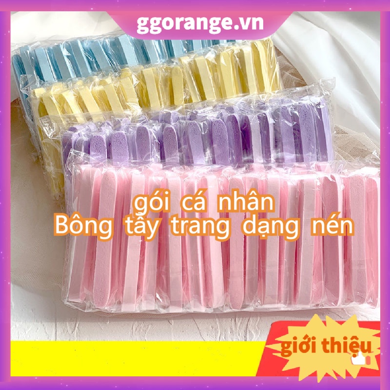 Miếng Mút Cotton Tẩy Trang/Trang Điểm Mặt Dạng Nén