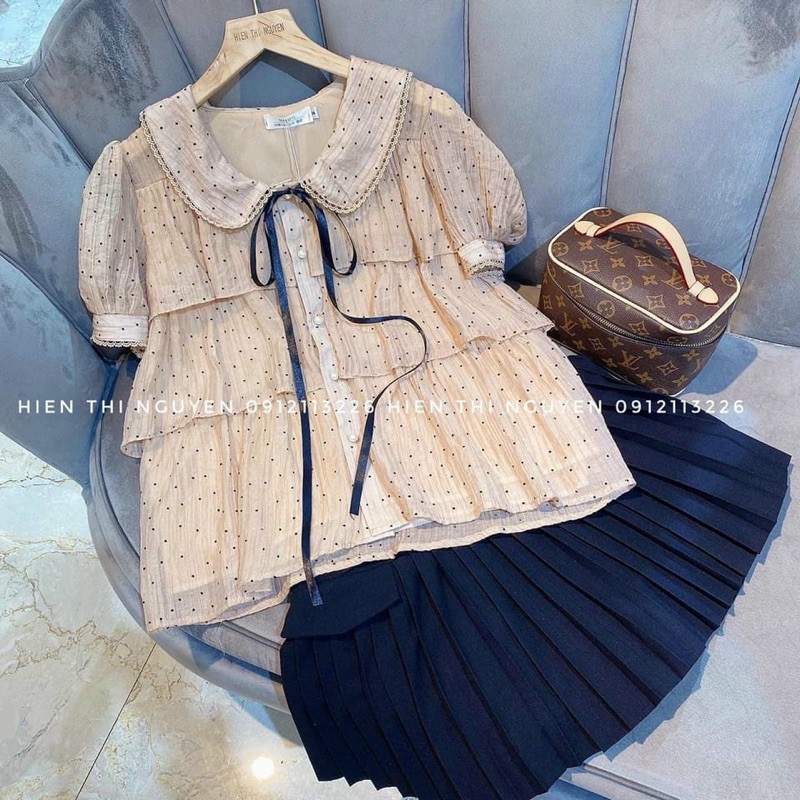 [Mã WASKT304 giảm 15% tối đa 30K đơn 99K] Áo sơ mi bi 3 tầng cổ sen cộc tay | BigBuy360 - bigbuy360.vn