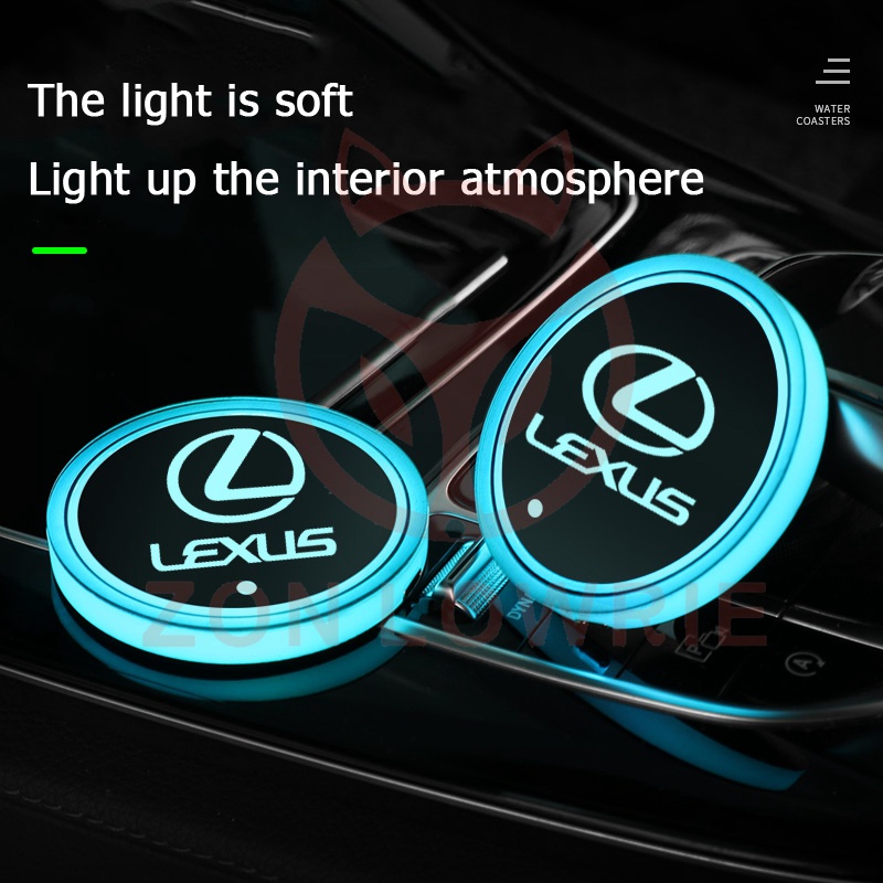 1 Đế Lót Ly Có Đèn led Phát Sáng Cho Xe Hơi suzuki vitara swift xl7