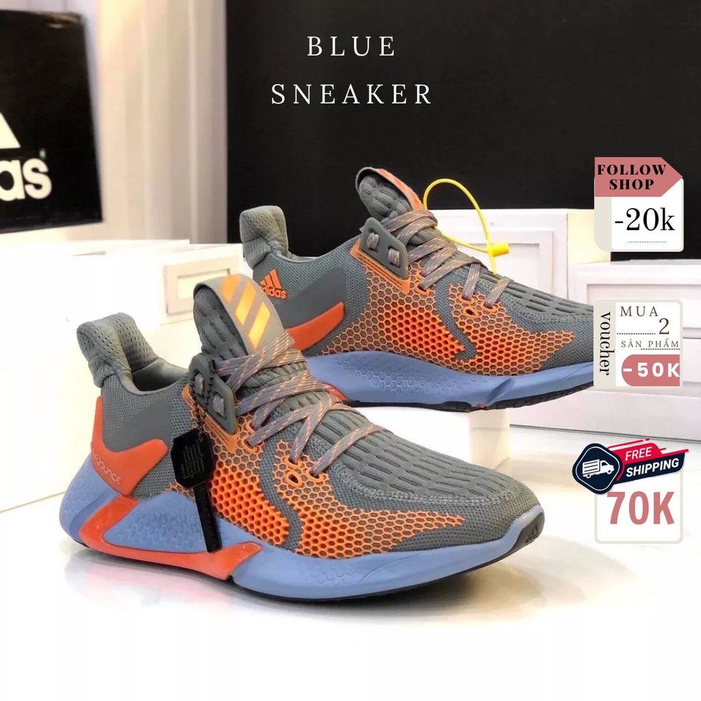 Giày Adidas Alphabounce 2020 Xám Cam