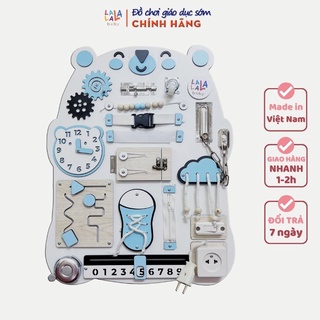 Bảng bận rộn - Busy board rèn luyện vận động tinh Lalala baby, kích thước 40x50x5cm