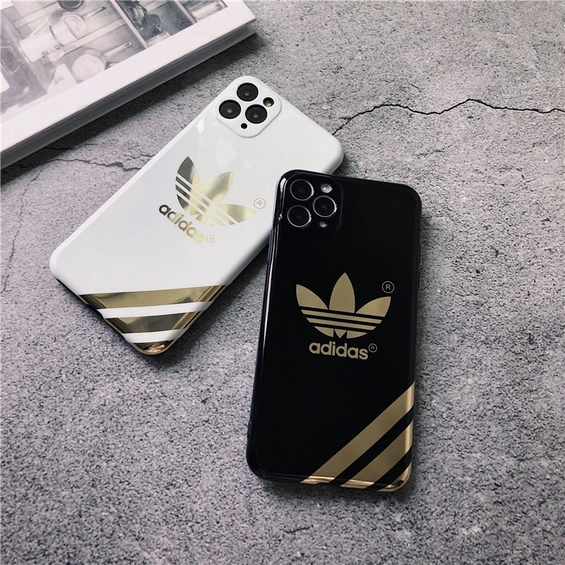 Ốp Lưng Silicone Họa Tiết Logo Adidas Thời Trang Cho Iphone 7 7plus 8 8plus 6 6plus X Xs Xr Xsmax 11 11pro 11pro Max