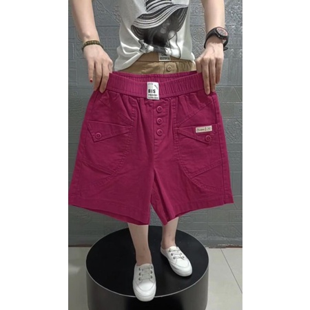 Quần Short Kaki Nữ Bigsize Nhiều Màu Phối Khuy Sang Chảnh, Quần Đùi Nữ Chất Kaki | BigBuy360 - bigbuy360.vn