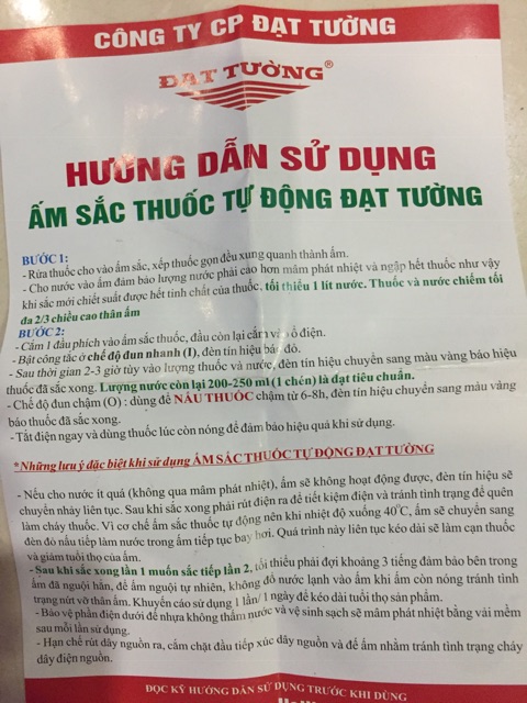 Ấm sắc thuốc hàng bền đẹp của Đạt Tường  .Cam kết hàng chính hãng