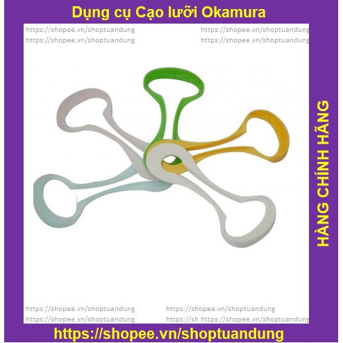 Gói dụng cụ cạo lưỡi cao cấp Nhật - Okamura (Japan) gói 5 chiếc, dụng cụ giúp loại bỏ mảng bám, cặn thức ăn ở lưỡi