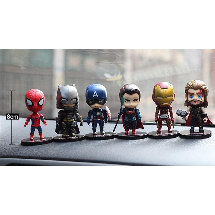 Comb 4 nhân vật chibi siêu anh hùng Mavel - Avengers dễ thương dể bàn