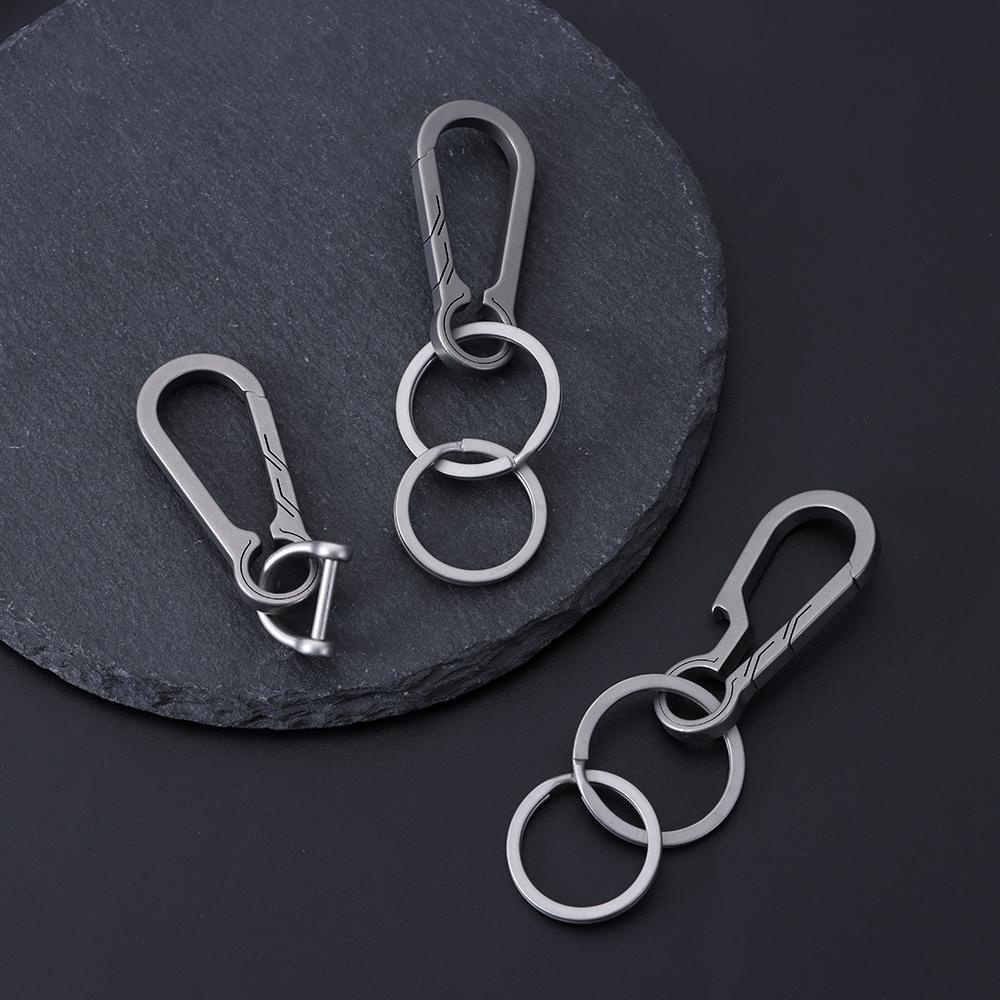 Móc Chìa Khóa Bằng Hợp Kim Titan Thiết Kế Tiện Lợi Dễ Dùng