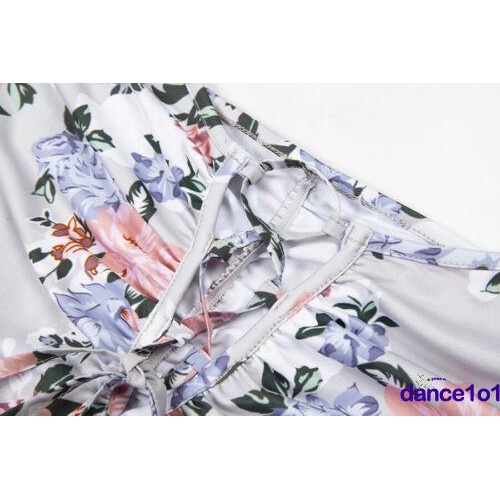 Đầm hoa lưng trần cổ chữ v thời trang gợi cảm