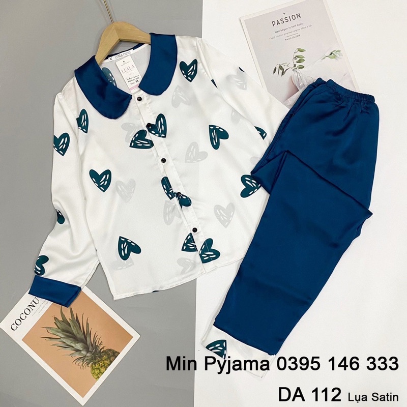 BỘ NGỦ LỤA SATIN Dài  DÀI - Bộ Pyjama mặc nhà siêu mát quần dài | BigBuy360 - bigbuy360.vn