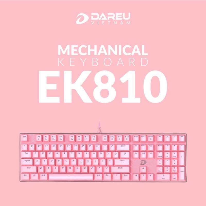 Bàn phím cơ Gaming DAREU EK810 104KEY-Bảo hành 24 T