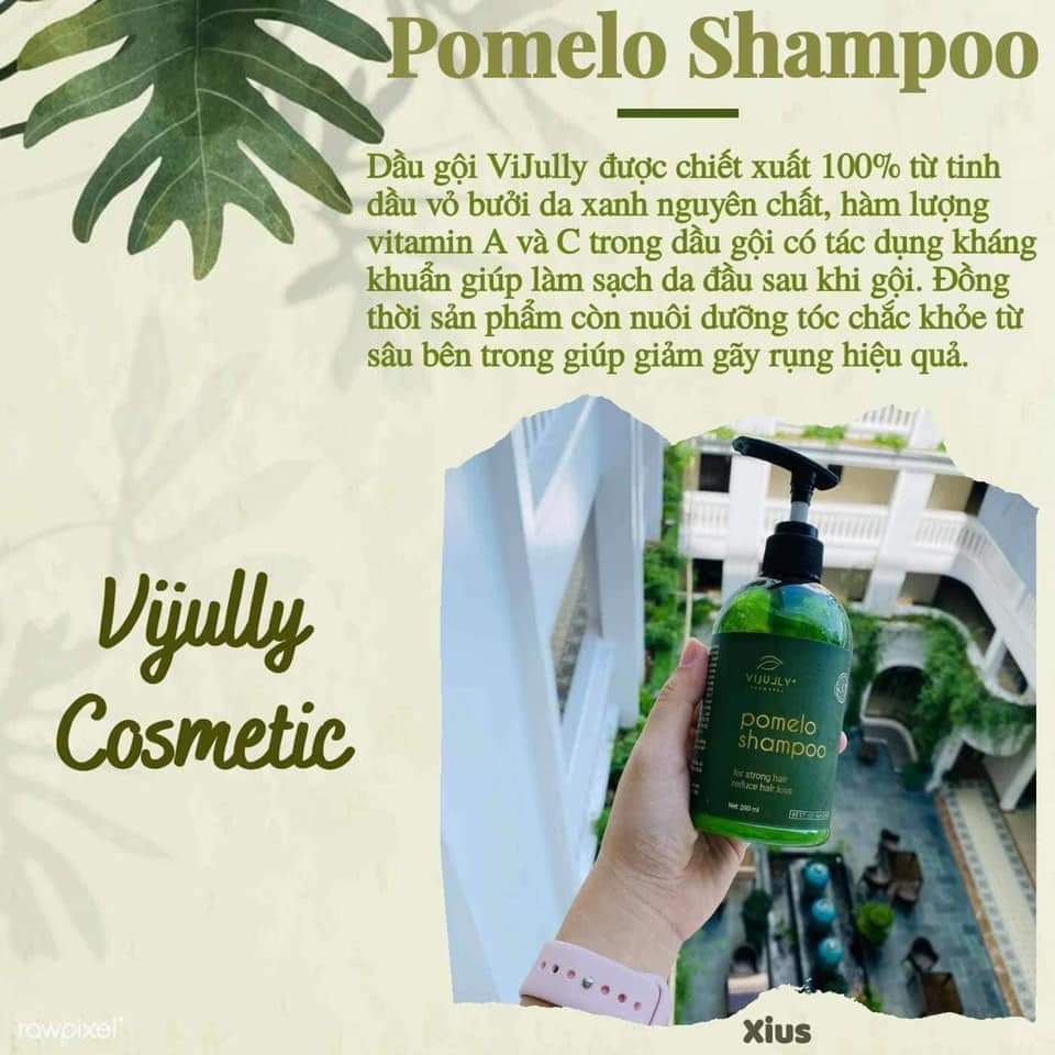 [100% Chính Hãng] dầu gội vijully dầu gội bưởi  date mới